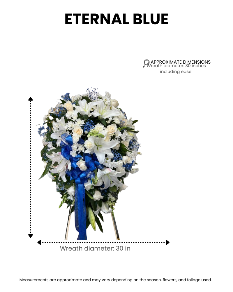 eternal blue – wreath image 1