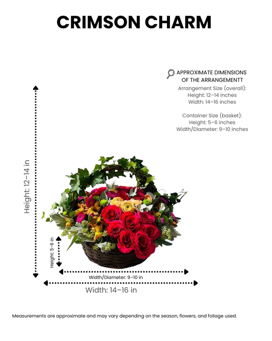 Valentines Day Flower Basket image 1