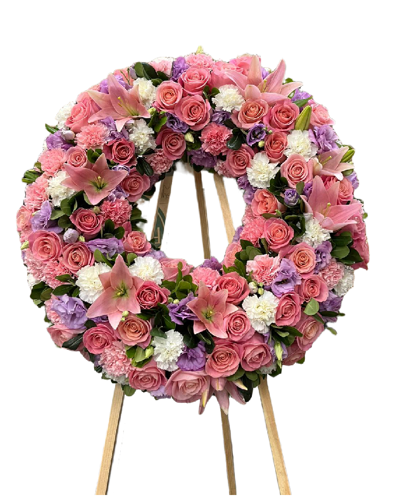 serene heart – funeral heart wreath image 0