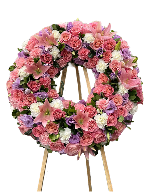 serene heart – funeral heart wreath image 0