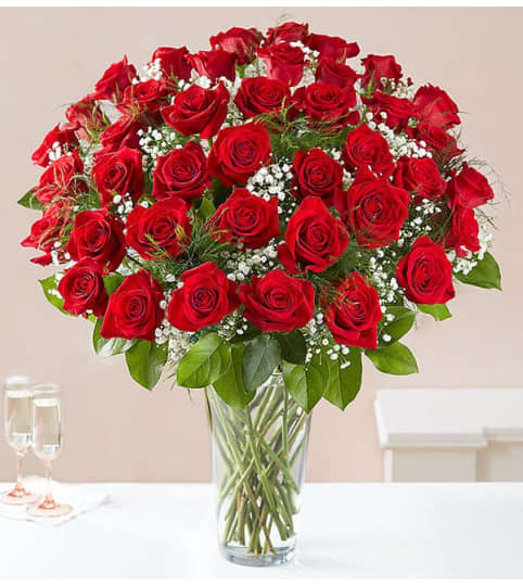 48-Ultimate Elegance™ Long Stem Red Roses