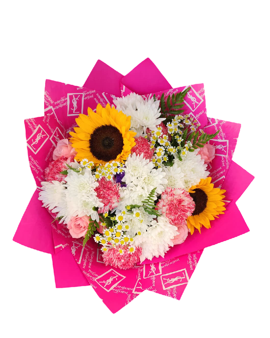 bright harmony – sunflower &amp; mixed floral bouquet image 0