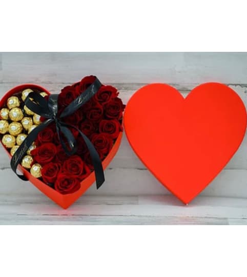 mixed red heart