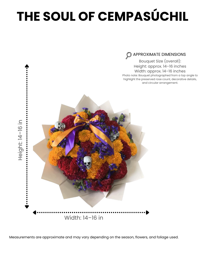 the soul of cempasúchil – marigold memorial bouquet image 1