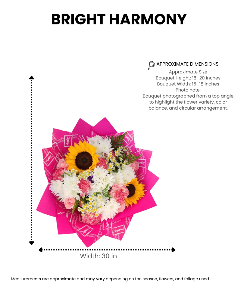 bright harmony – sunflower &amp; mixed floral bouquet image 1
