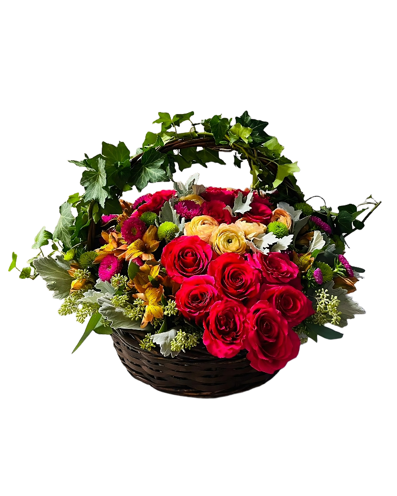 Valentines Day Flower Basket image 0