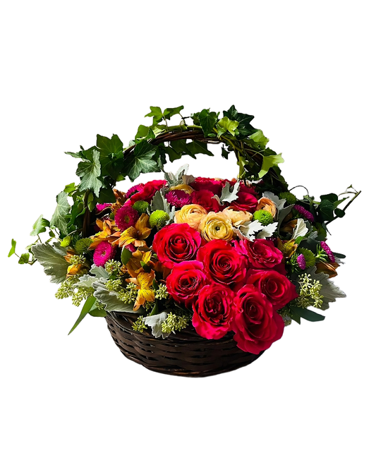 Valentines Day Flower Basket image 0