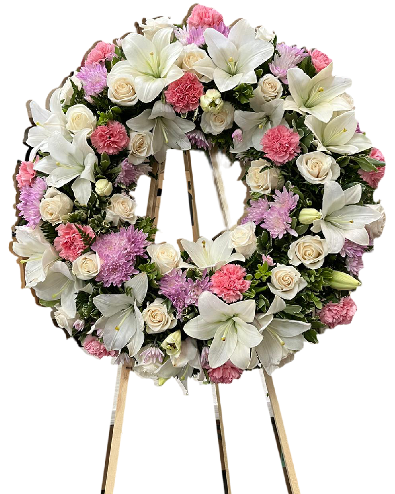 sweet farewell – funeral wreath image 0