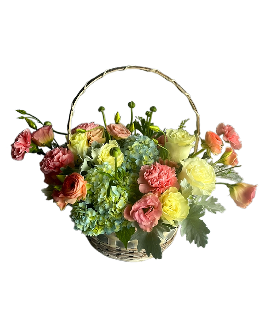 sweet sunrise – yellow roses &amp; hydrangea image 0