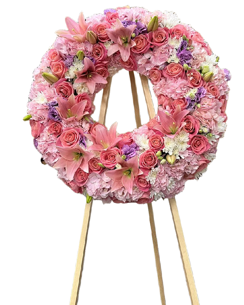heavenly embrace – funeral wreath image 0