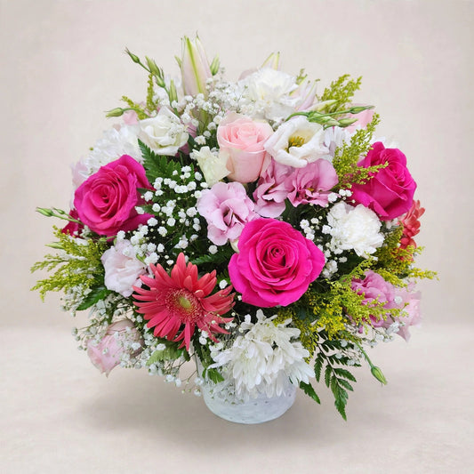 PINK & WHITE FLOWER ARRANGEMENT