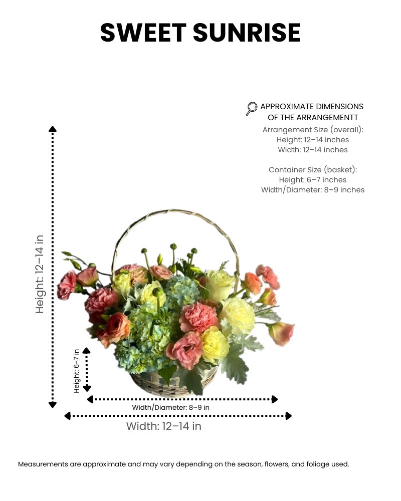 sweet sunrise – yellow roses & hydrangea - Image 2