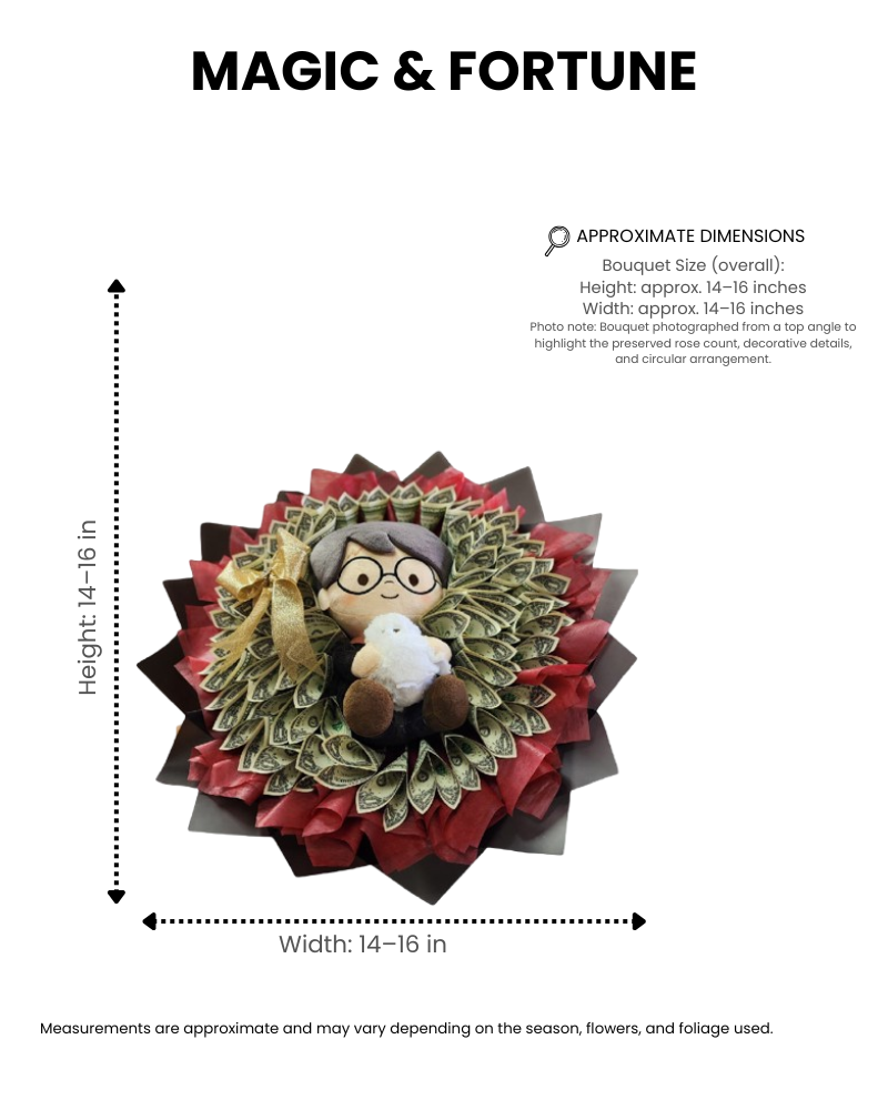 magic & fortune – money bouquet with plush - Image 2
