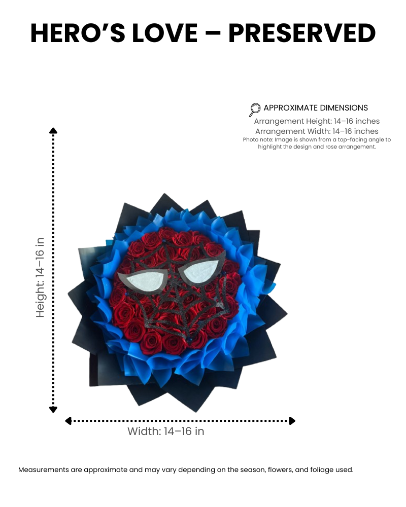 hero’s love – preserved rose bouquet - Image 2